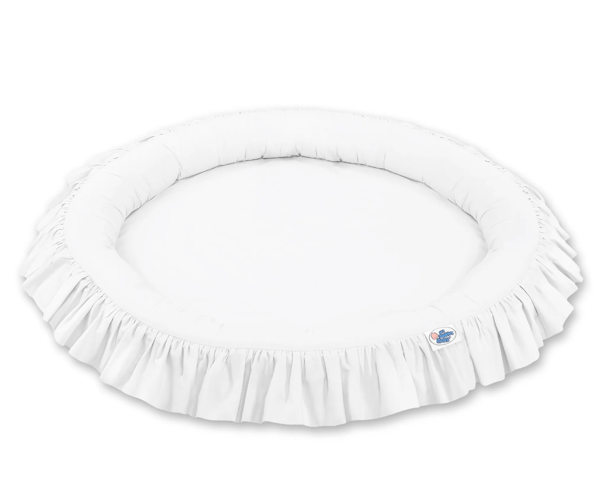Nest with flounce - white 3
