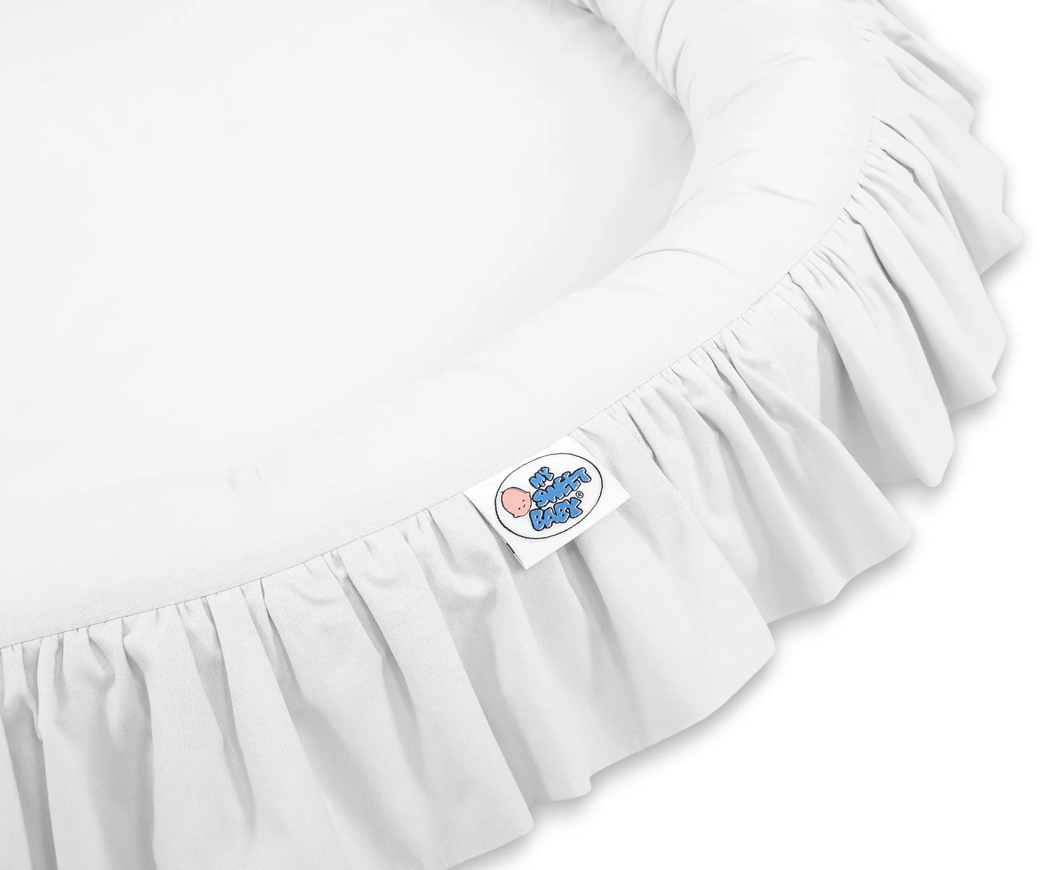 Nest with flounce - white 4
