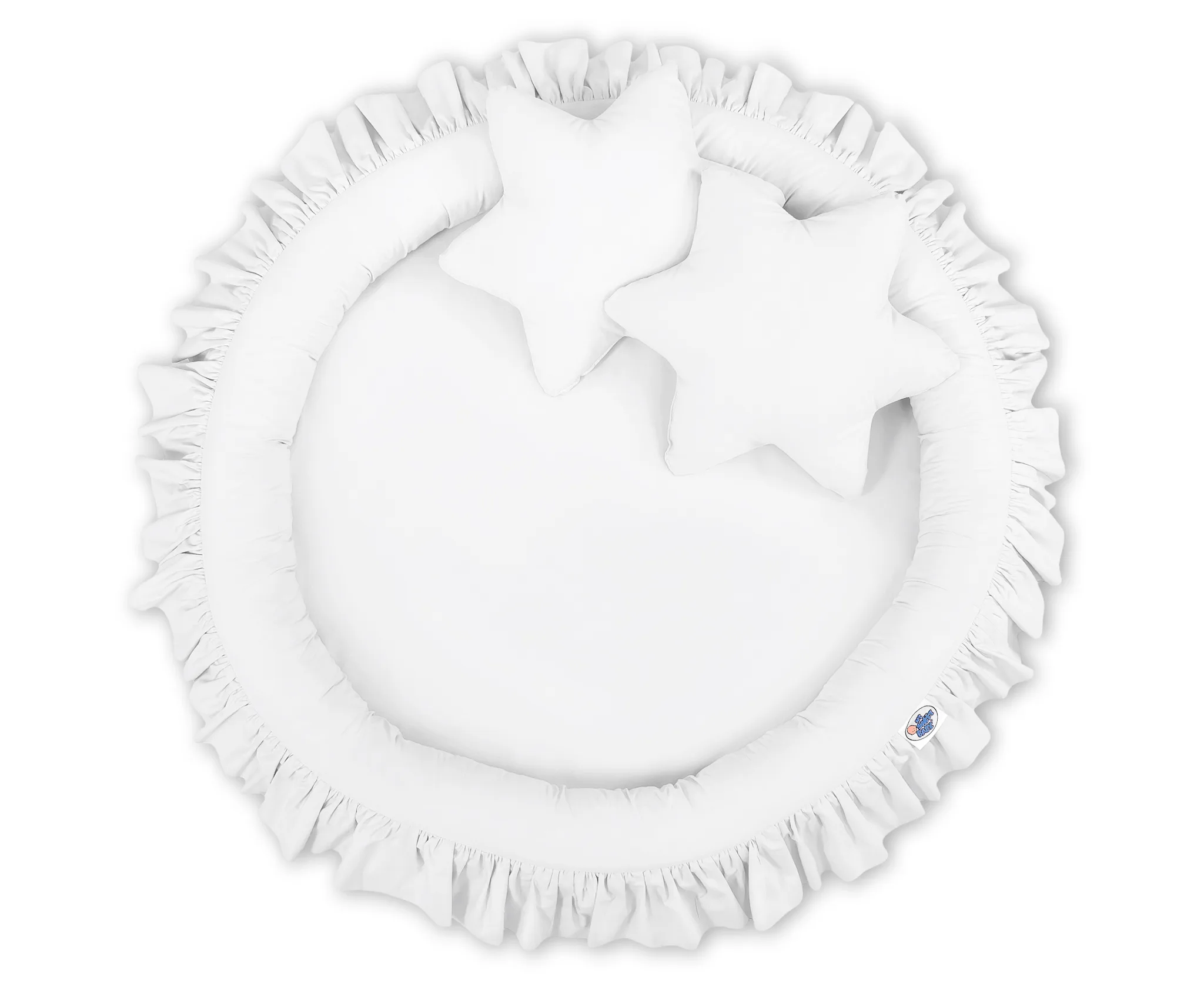 Nest with flounce - white 7