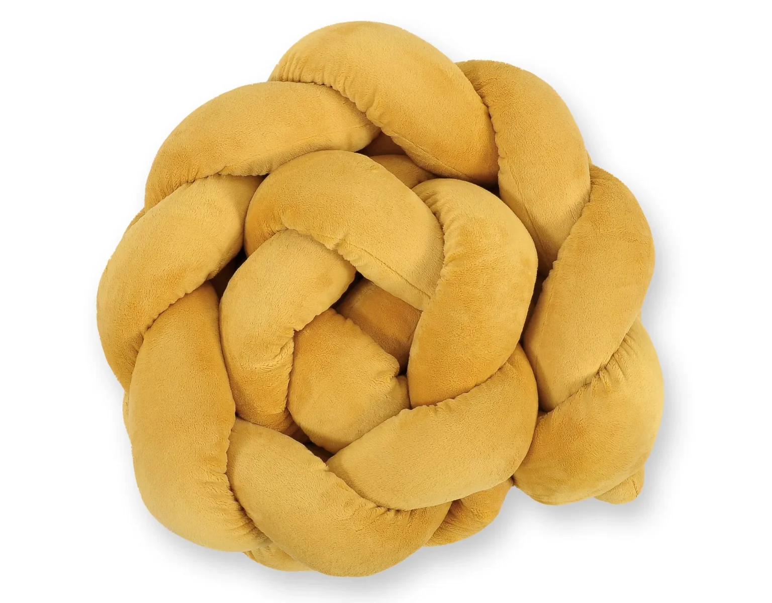 Knot bumper minky 180cm- honey yellow