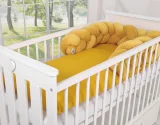 Knot bumper minky 180cm- honey yellow 3
