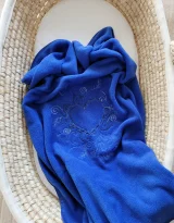 Polar fleece blanket for babies - Chic navy blue 4