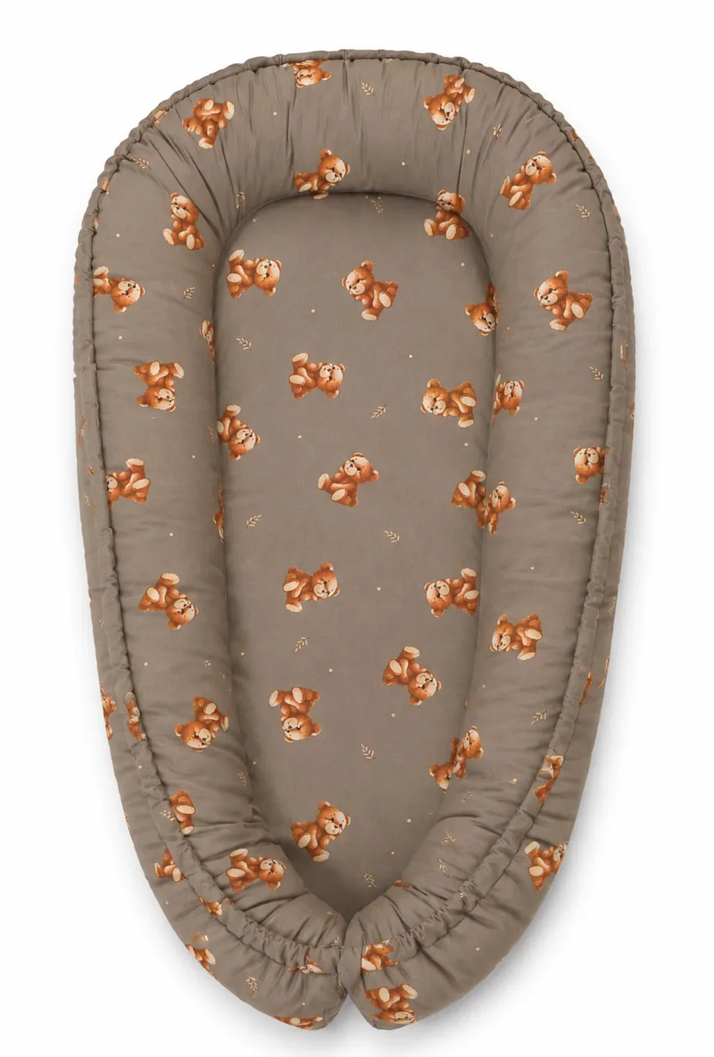Baby nest double-sided Premium Cocoon for infants MY SWEET BABY- Toffee Teddy