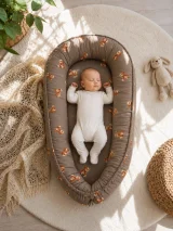 Baby nest double-sided Premium Cocoon for infants MY SWEET BABY- Toffee Teddy 3