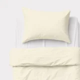 Cotton children's bedding set, 2 pieces, pillowcase 60x40 cm and duvet cover 120x90 cm - cream 5