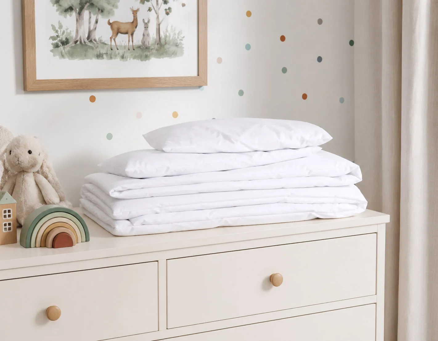 Filling for baby bedding duvet 135x100cm and flat pillow 40x60cm 2