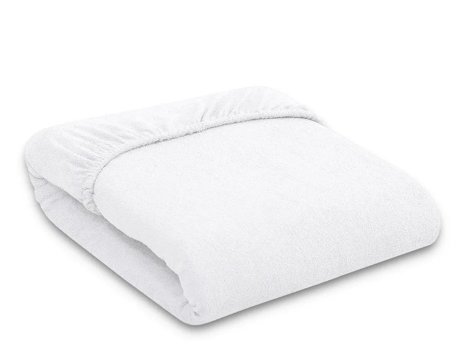 Fitted Terry Sheet 120x60 cm - white 3