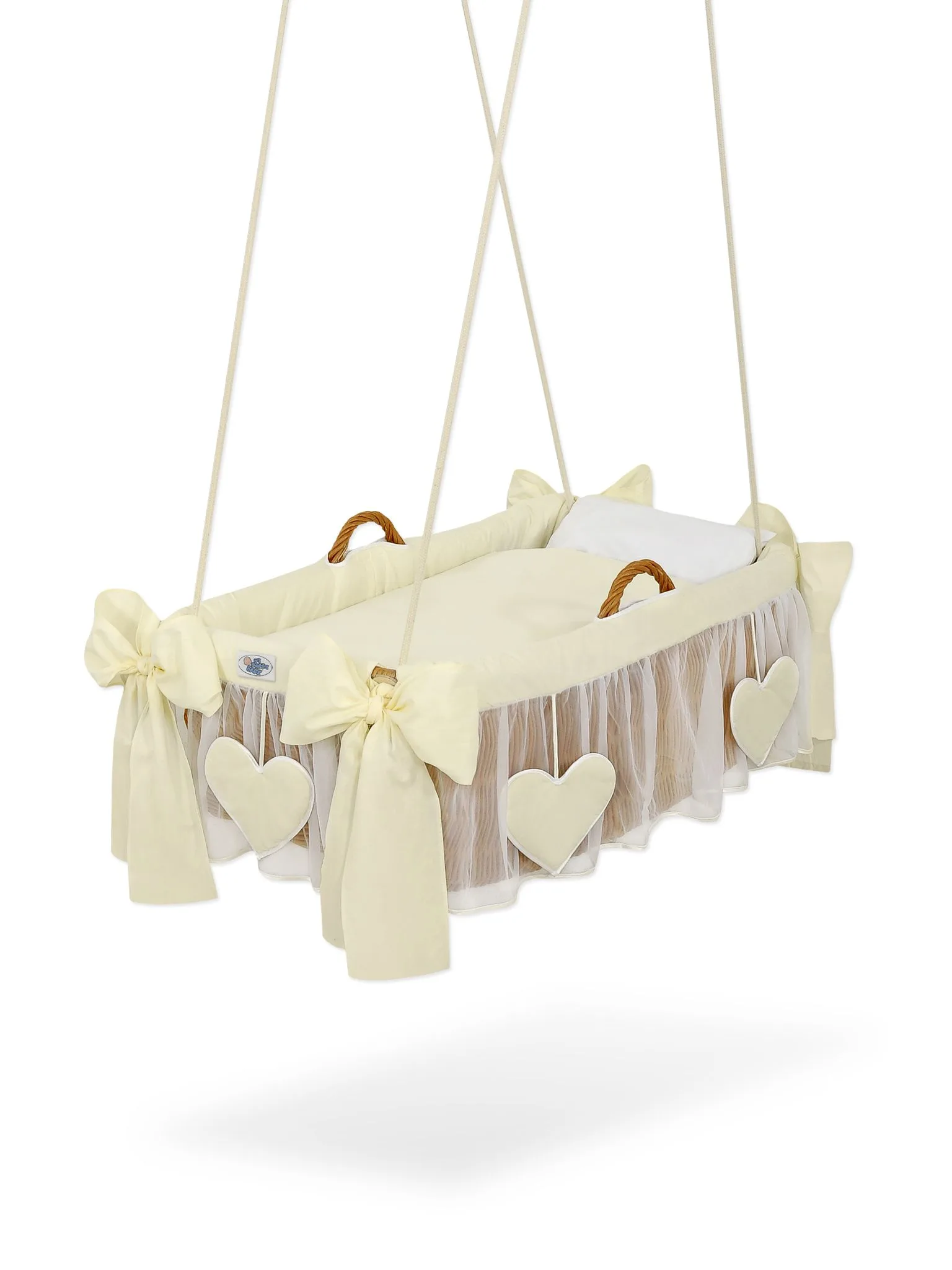 Moses Basket/Hanging crib- Amelie cream