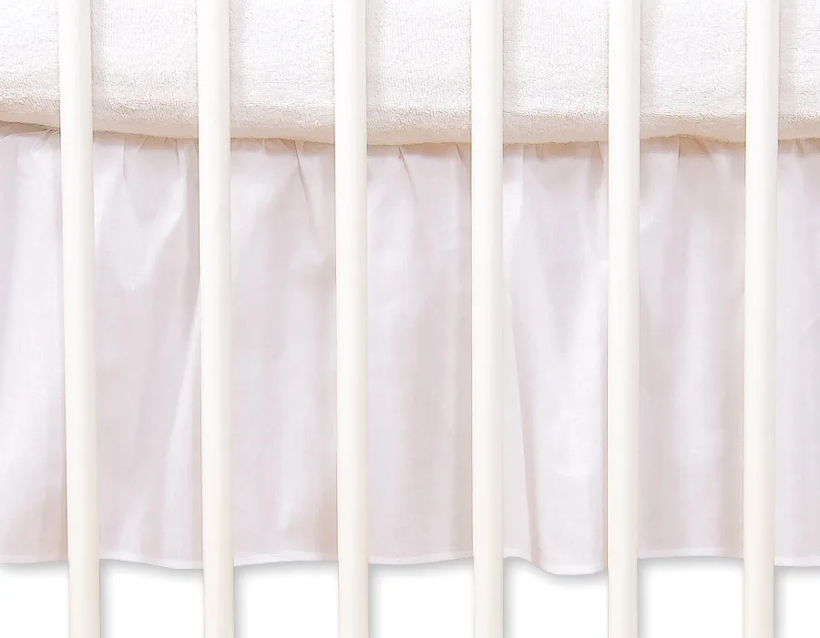 Dust Ruffle-Masking flounce 140x70cm- Hanging Hearts white
