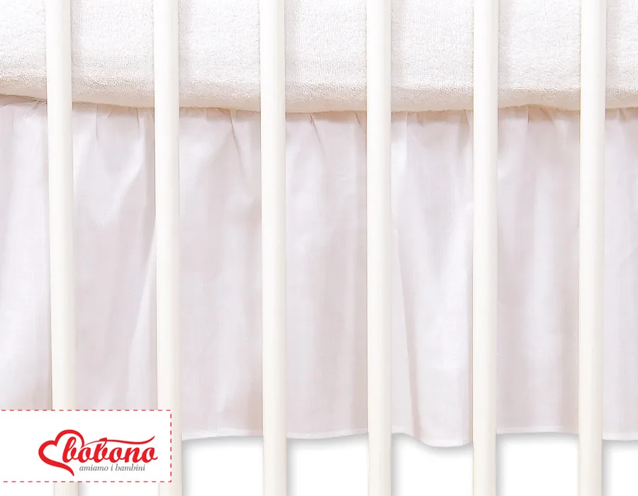 Dust Ruffle-Masking flounce 140x70cm- Hanging Hearts white 2