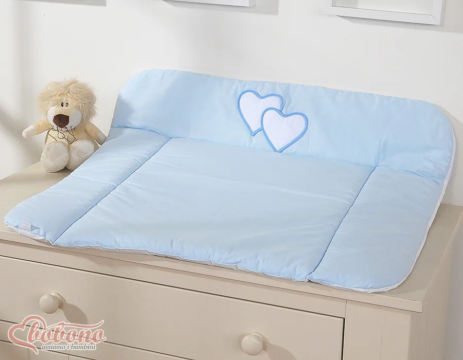 Soft changing mat- Hanging Hearts blue 2