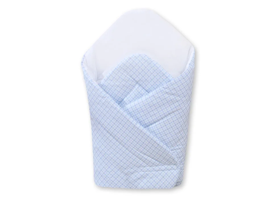 Baby nest with stiffenig - Basic blue checkered