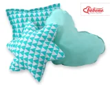 3pcs pillow set - triangles mint 2