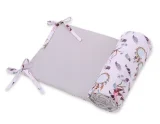 Universal bumper for cot -swallows pink 2
