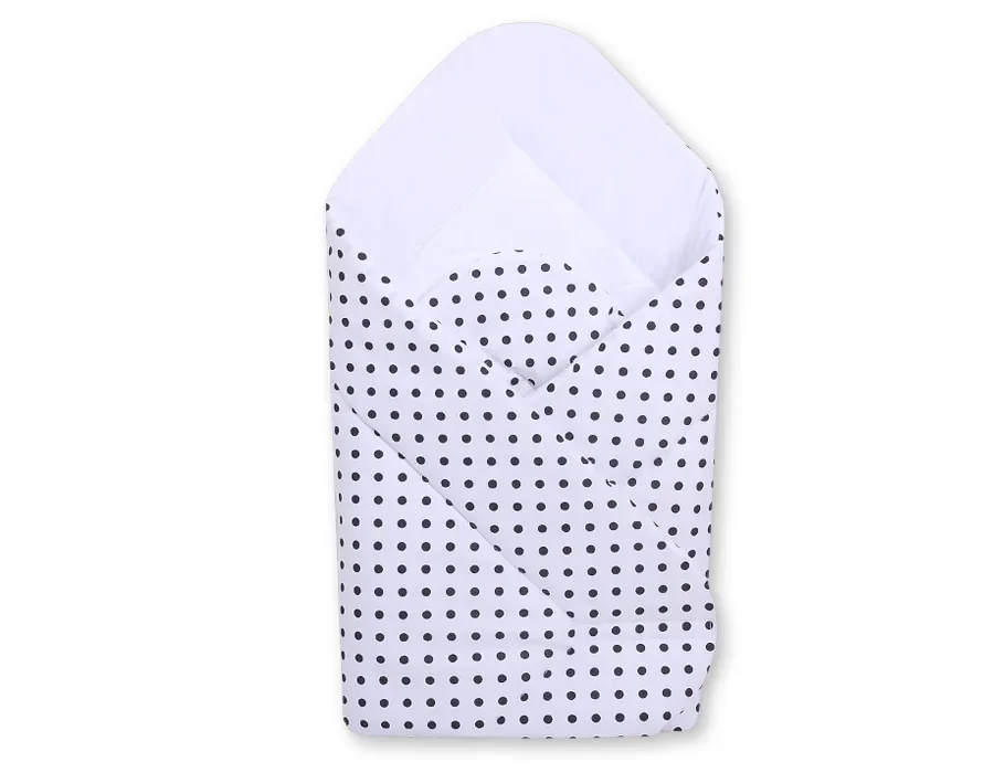 Baby nest - white with black dots
