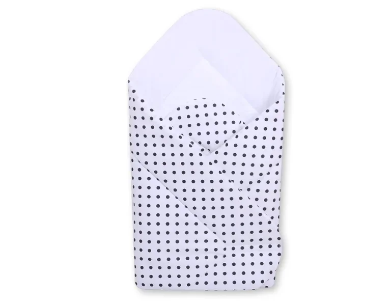 Baby nest - white with black dots