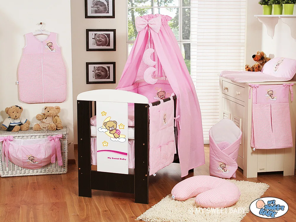 Canopy made of  fabric- Good Night pink